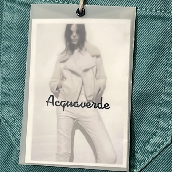 Acquaverde Charlotte Mint Jeans. Size-24. New with Tags. - Picture 3 of 4